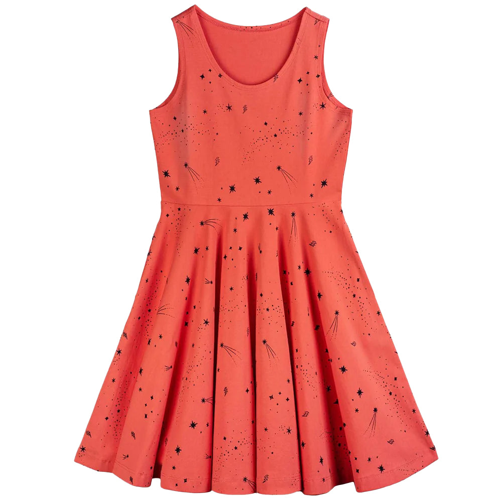 Pre-owned Coral Black Stars Dress size: 2-5T