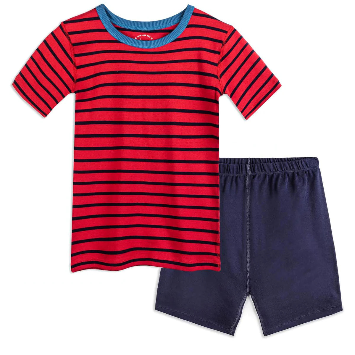 Pre-owned Navy | Red Stripe PJ Set size: 2-5T Navy | Red Stripe