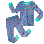 Pre-owned Purple Leopard PJ Set size: 2-5T Purple Leopard