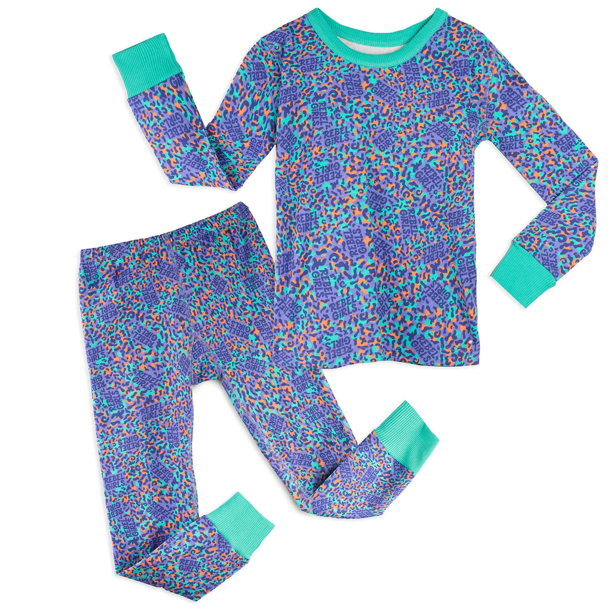 Pre-owned Purple Leopard PJ Set size: 2-5T Purple Leopard