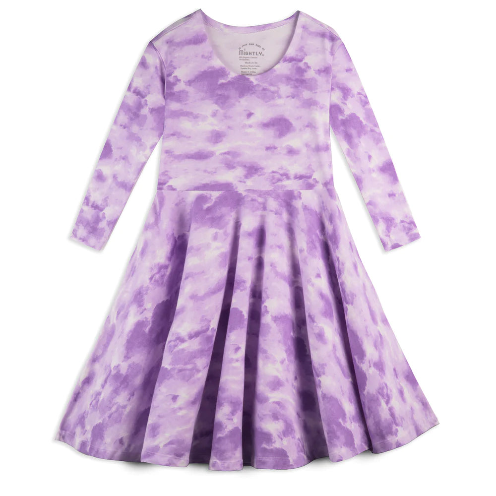 Pre-owned Purple Tie Dye Dress size: 2-5T