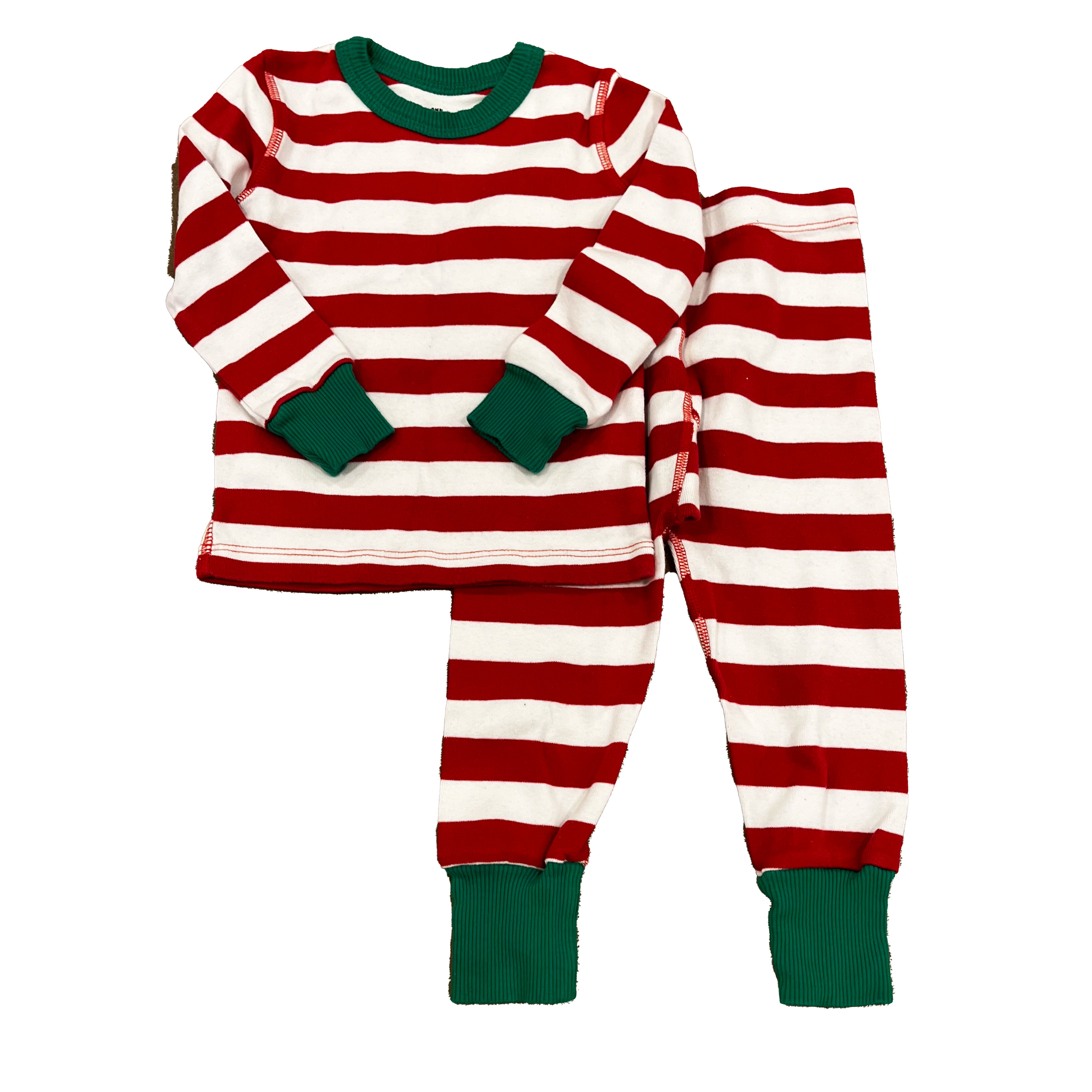 Pre-owned Red | White | Green PJ Set size: 2-5T