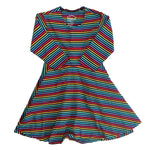 Pre-owned Striped Dress size: 2-5T Striped