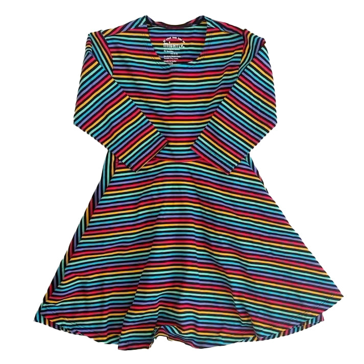Pre-owned Striped Dress size: 2-5T Striped