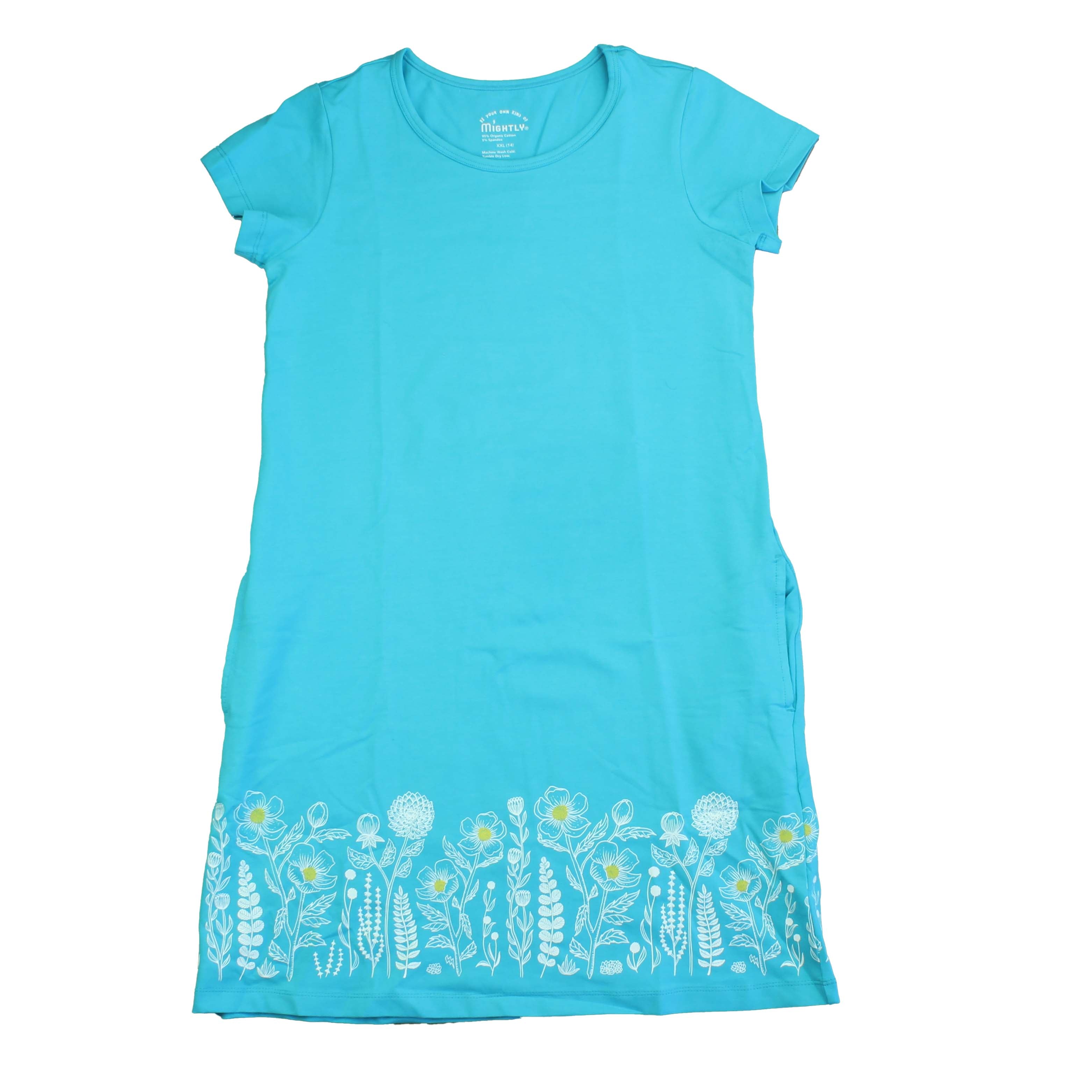 Pre-owned Turquoise Floral Dress size: 2-5T Turquoise Floral