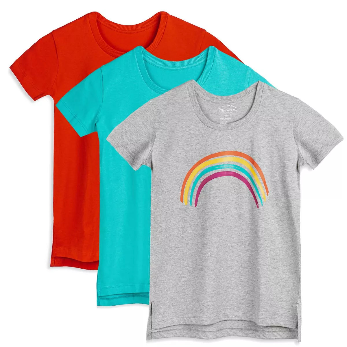 Pre-owned Turquoise | Rainbow | Red T-Shirt size: 2-5T