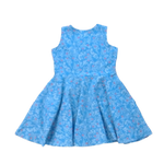 Pre-owned Blue | White and Red Flowers Dress size: 2T Blue | White and Red Flowers