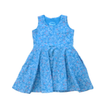 Pre-owned Blue | White and Red Flowers Dress size: 2T Blue | White and Red Flowers