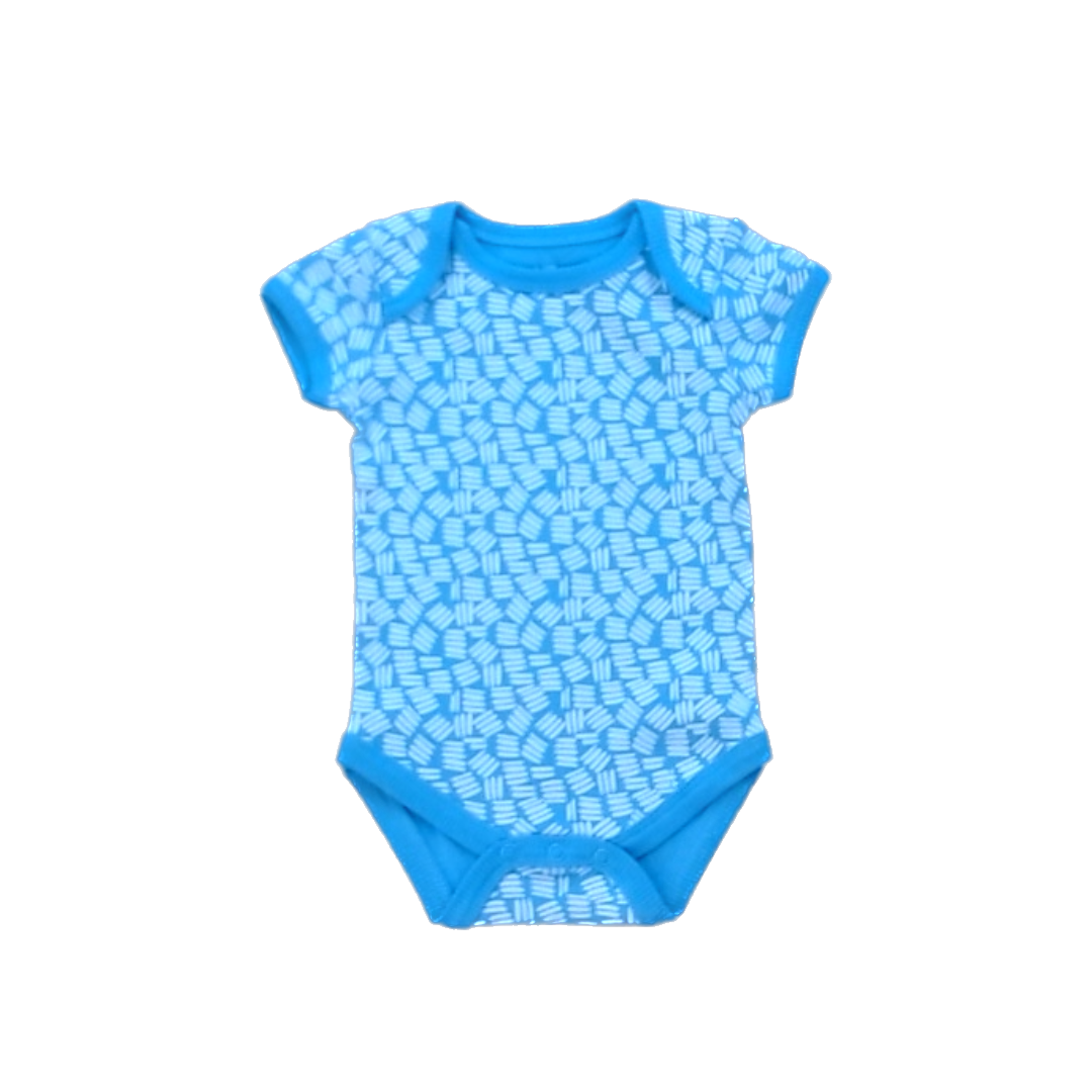 Pre-owned Blue | White Designs Onesie size: 2T Blue | White Designs