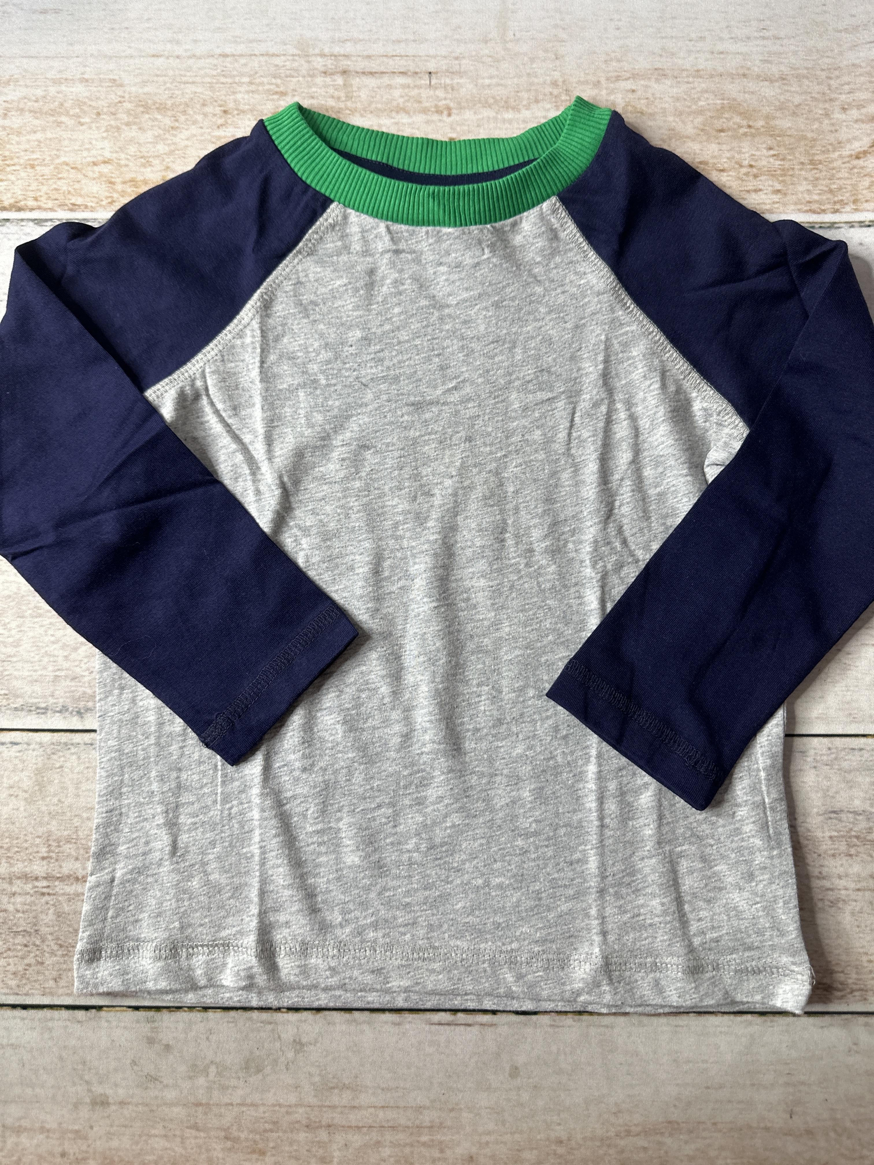 Pre-owned Navy Blue | Forest Green | Grey Long Sleeve T-Shirt size: 3T Navy Blue | Forest Green | Grey