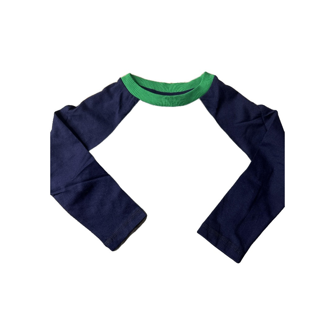 Pre-owned Navy Blue | Forest Green | Grey Long Sleeve T-Shirt size: 3T Navy Blue | Forest Green | Grey