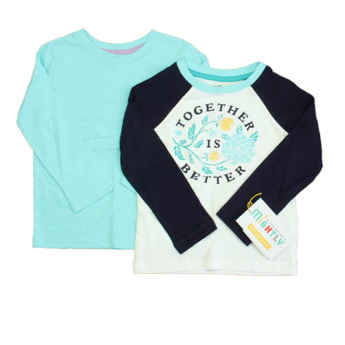 Pre-owned Aqua | White Navy T-Shirt size: 4T
