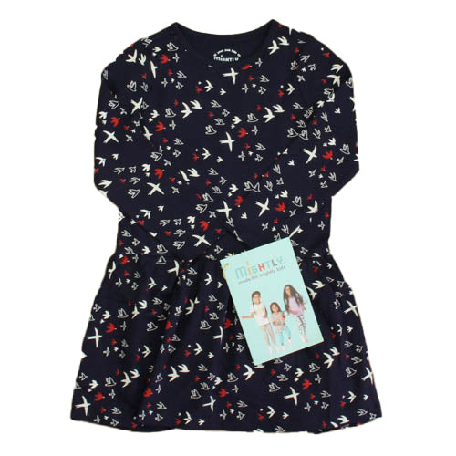 Pre-owned Navy Birds Dress size: 4T