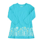 Pre-owned Turquoise Floral Dress size: 4T Turquoise Floral