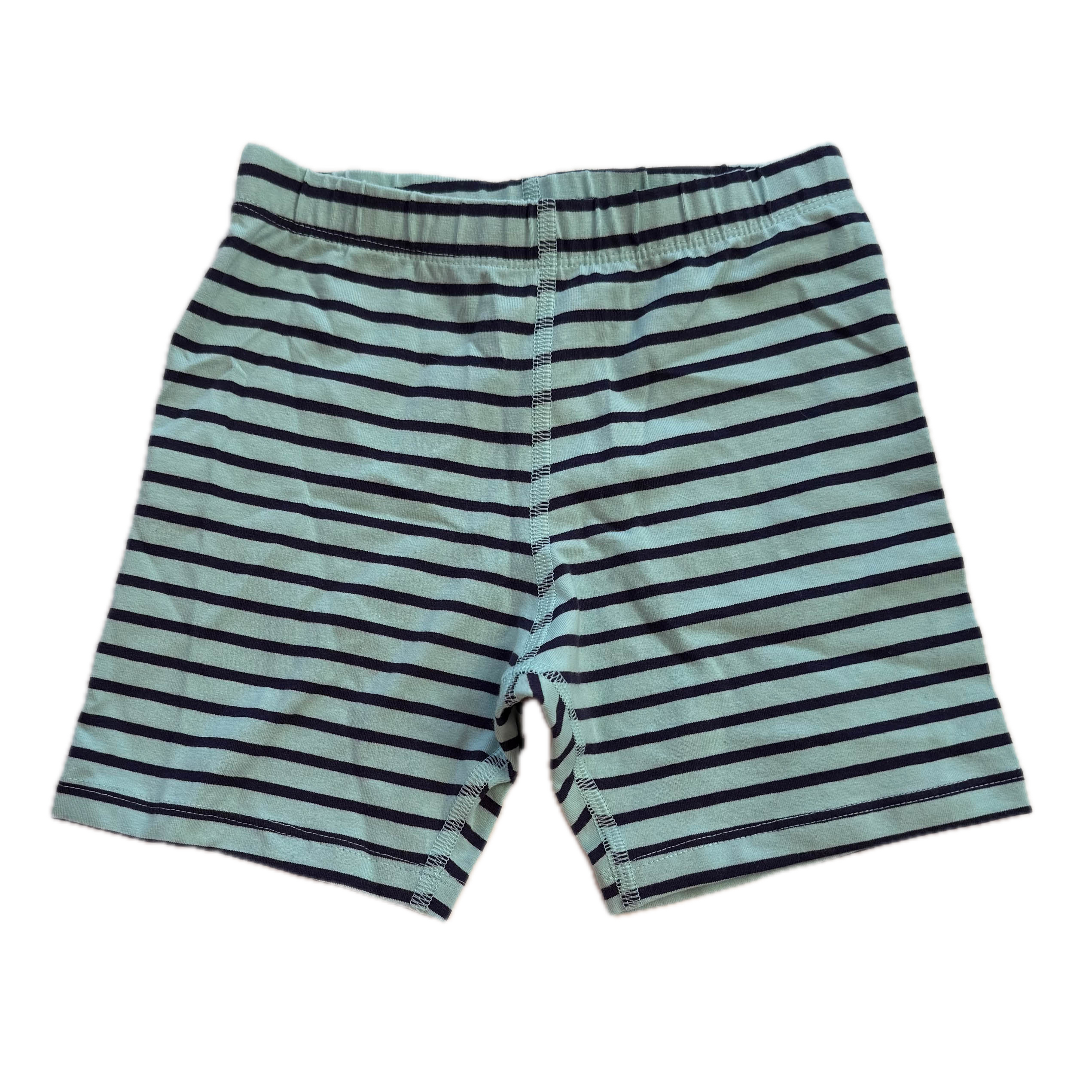 Pre-owned Aqua Stripe Shorts size: 6-14 Years Aqua Stripe
