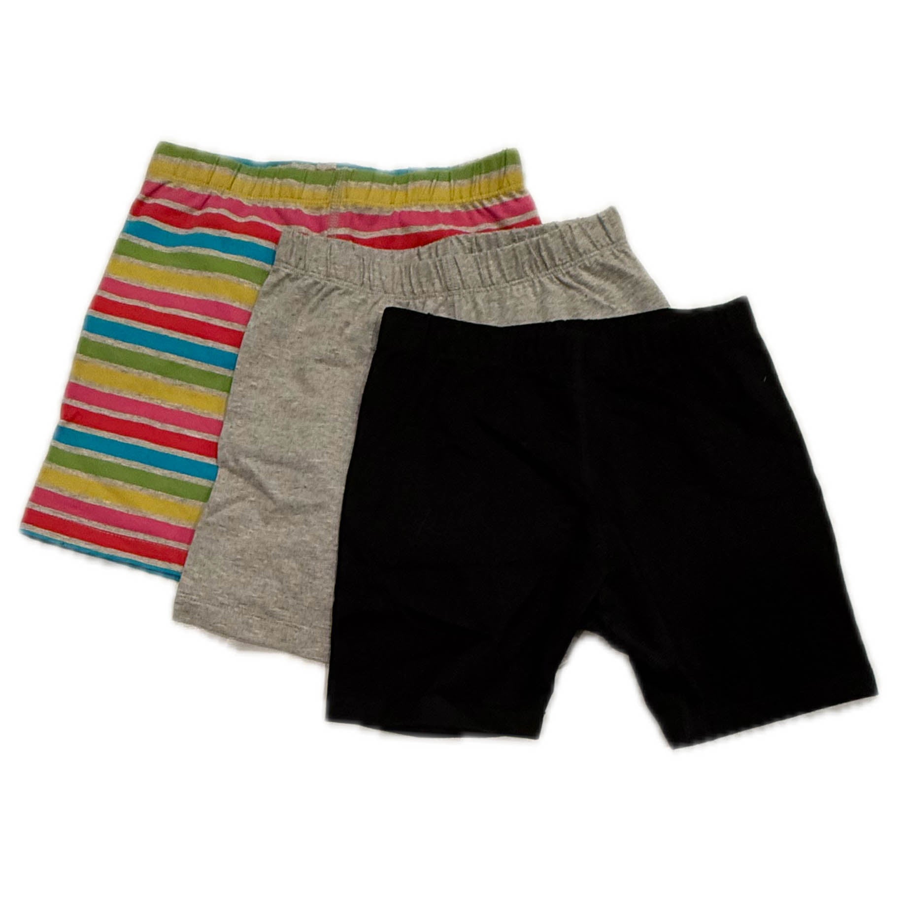Pre-owned Black | Gray | Gray Stripe Shorts size: 6-14 Years Black | Gray | Gray Stripe