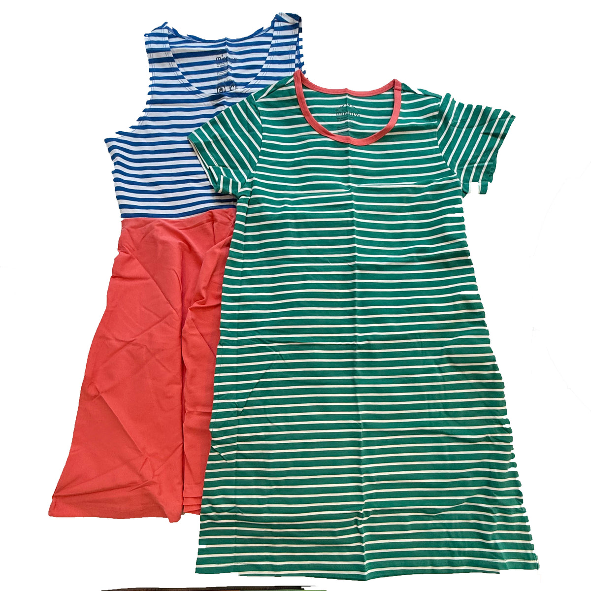 Pre-owned Coral | Blue | Green Dress size: 6-14 Years Coral | Blue | Green