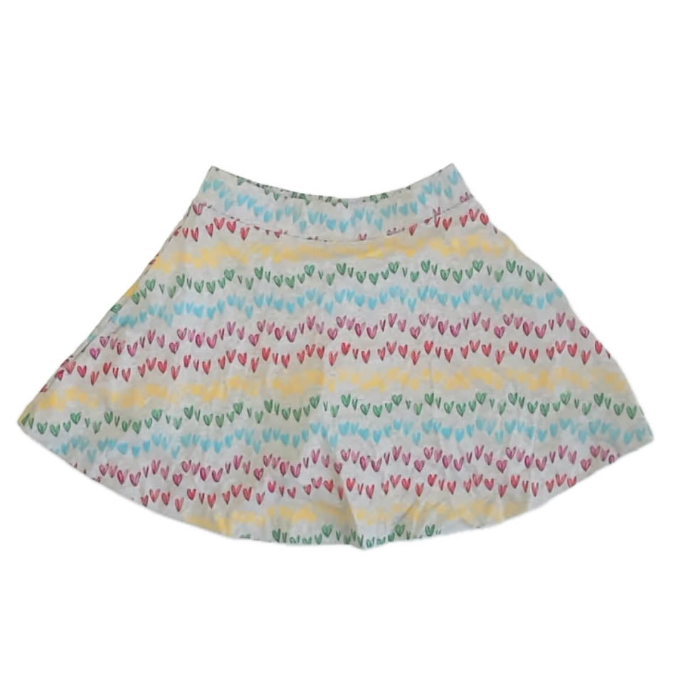 Pre-owned Gray Hearts Skirt size: 6-14 Years Gray Hearts