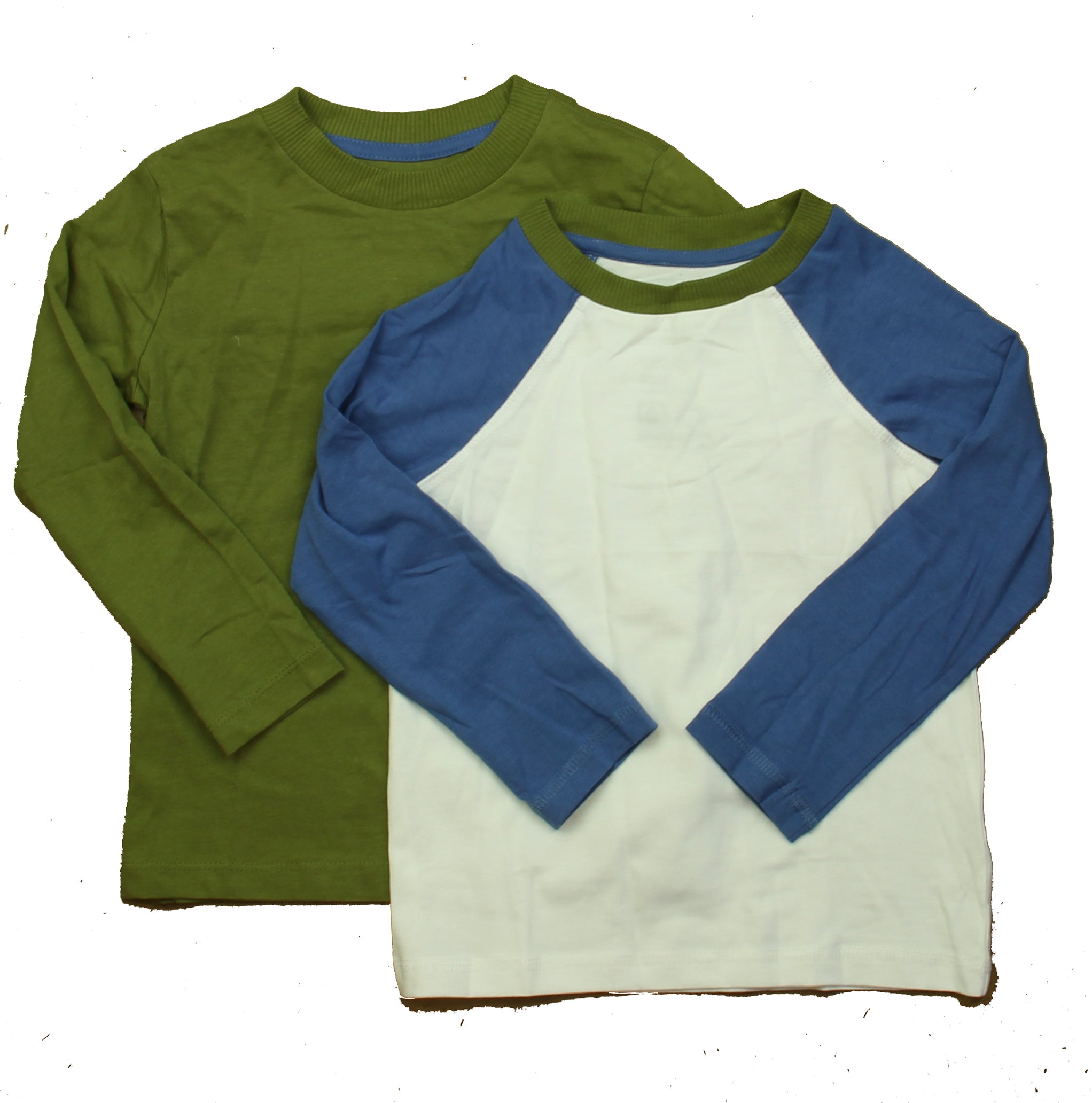 Pre-owned Green | White | Blue T-Shirt size: 6-14 Years