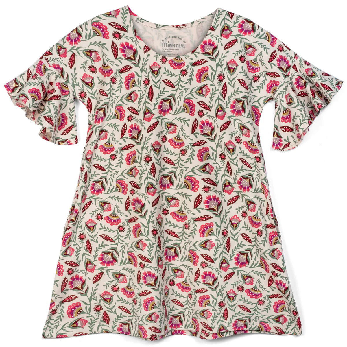 Pre-owned Ivory Floral Dress size: 6-14 Years Ivory Floral