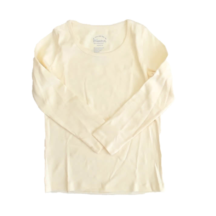 Pre-owned Ivory Long Sleeve T-Shirt size: 6-14 Years Ivory