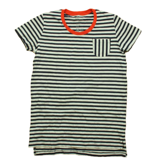 Pre-owned Navy Stripe T-Shirt size: 6-14 Years Navy Stripe