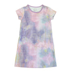 Pre-owned Purple | Pink Tie Dye Dress size: 6-14 Years Purple | Pink Tie Dye