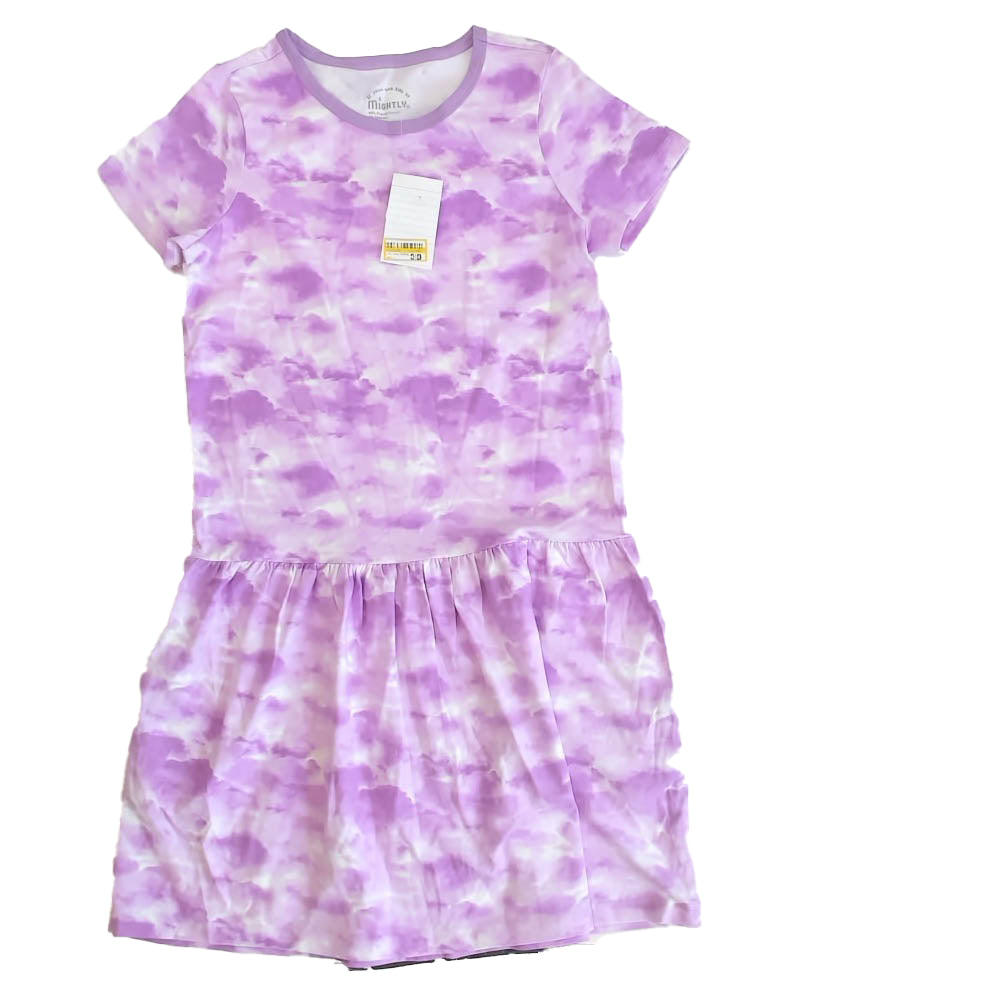 Pre-owned Purple Tie Dye Dress size: 6-14 Years Purple Tie Dye