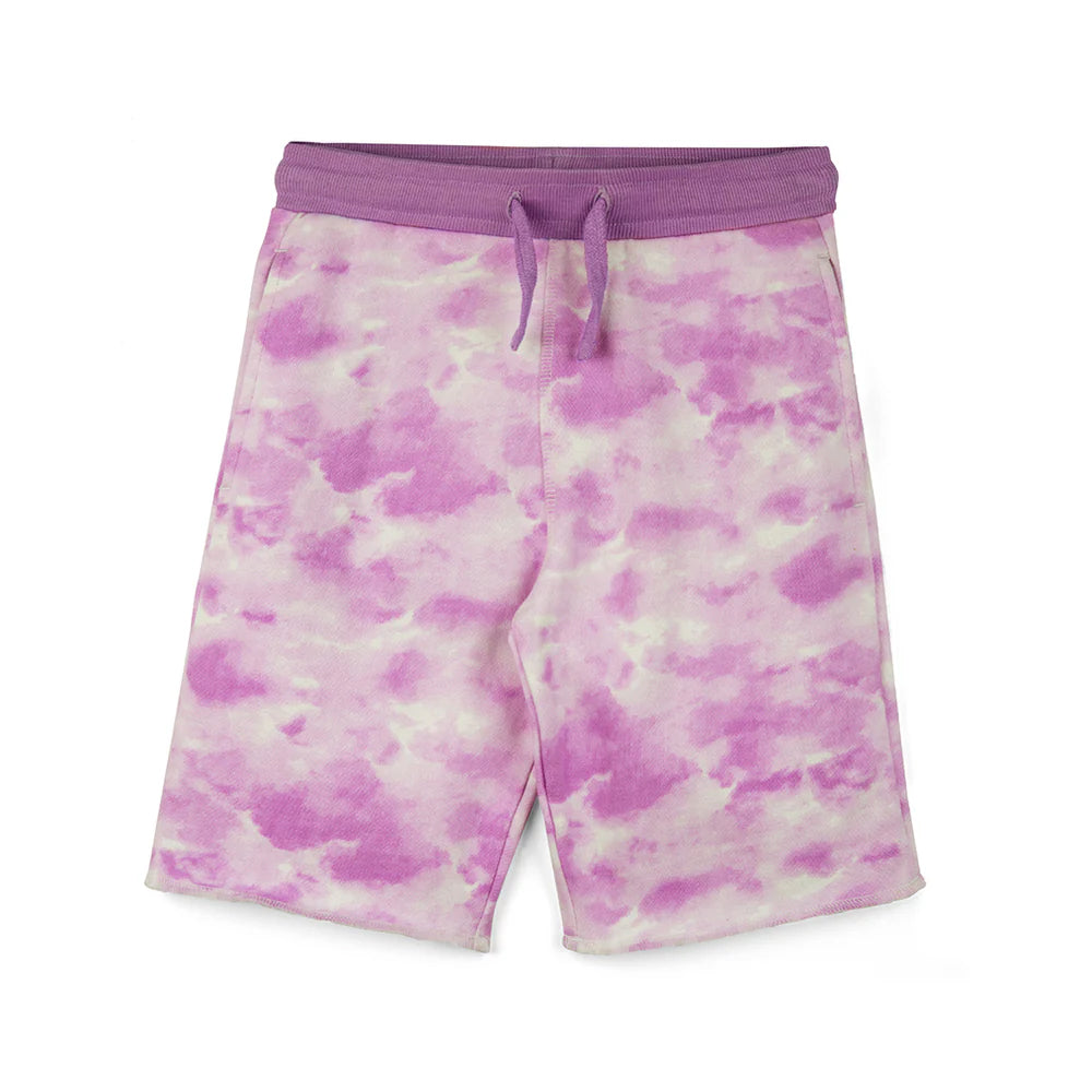 Pre-owned Purple Tie Dye Shorts size: 6-14 Years Purple Tie Dye