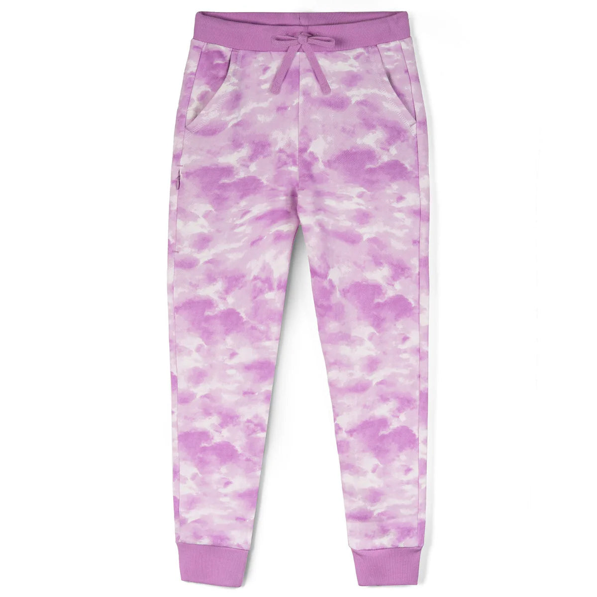 Pre-owned Purple Tie Dye Casual Pants size: 6-14 Years Purple Tie Dye