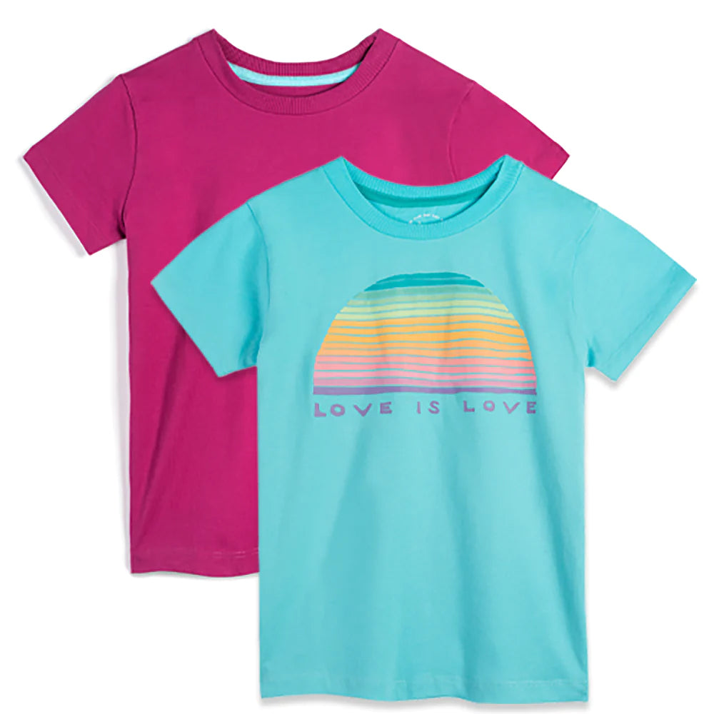 Pre-owned Rainbow Love T-Shirt size: 6-14 Years