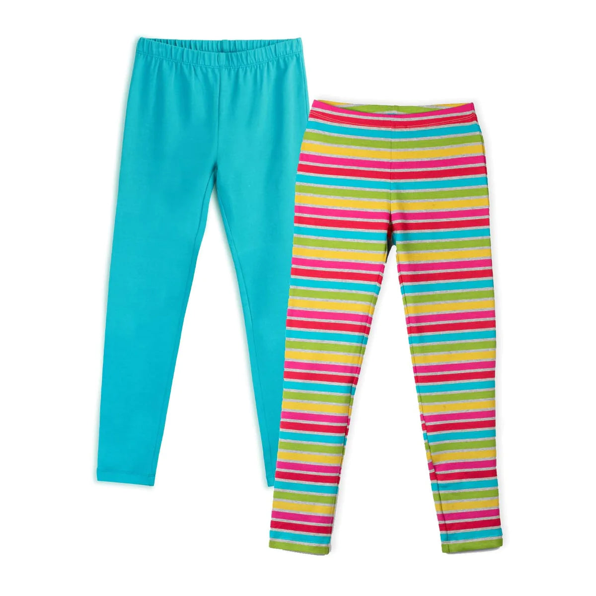 Pre-owned Rainbow Stripe Leggings size: 6-14 Years Rainbow Stripe