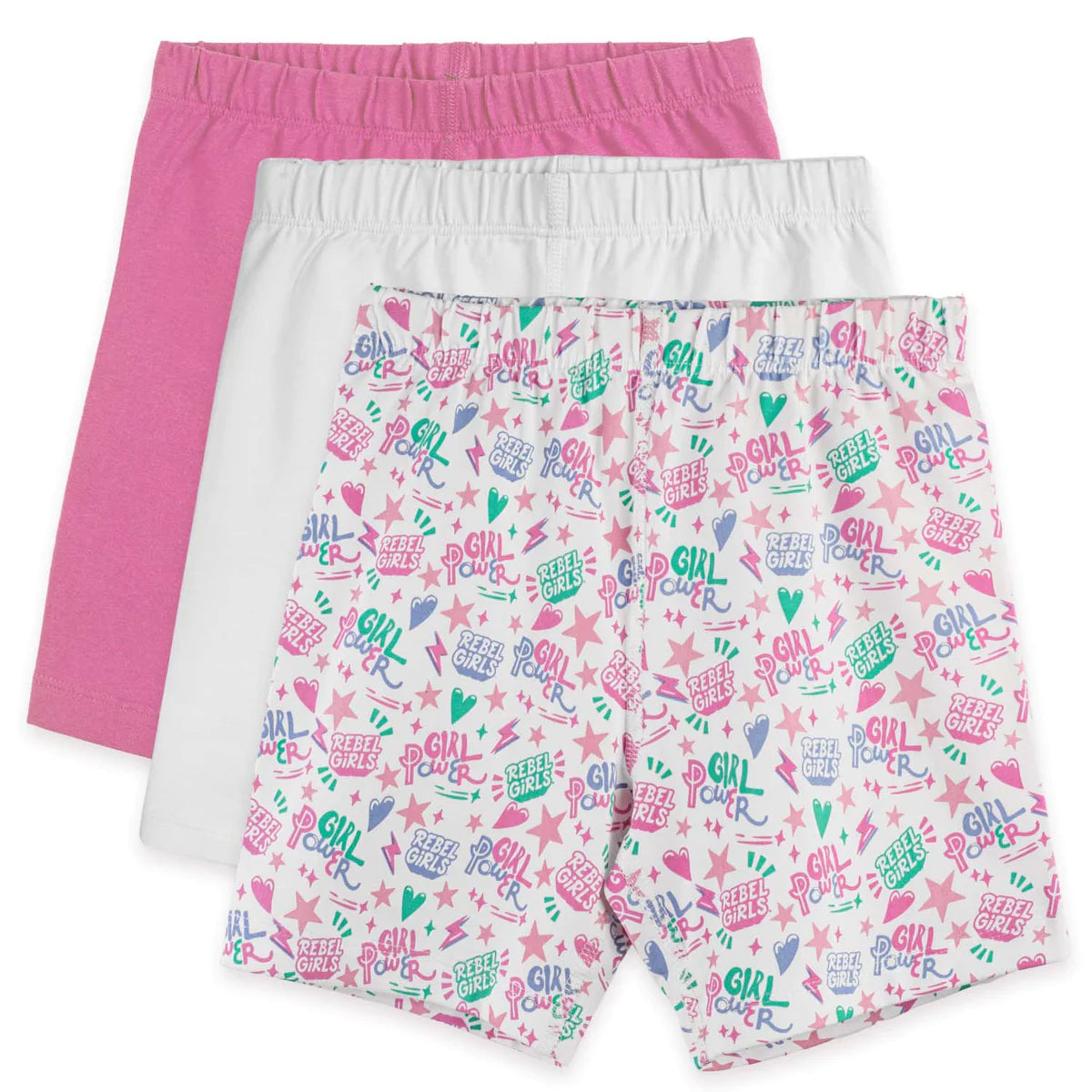 Pre-owned Rebel Girls Power Print Shorts size: 6-14 Years