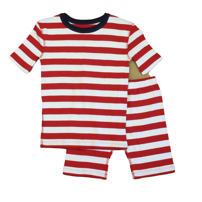 Pre-owned Red | White Stripe PJ Set size: 6-14 Years
