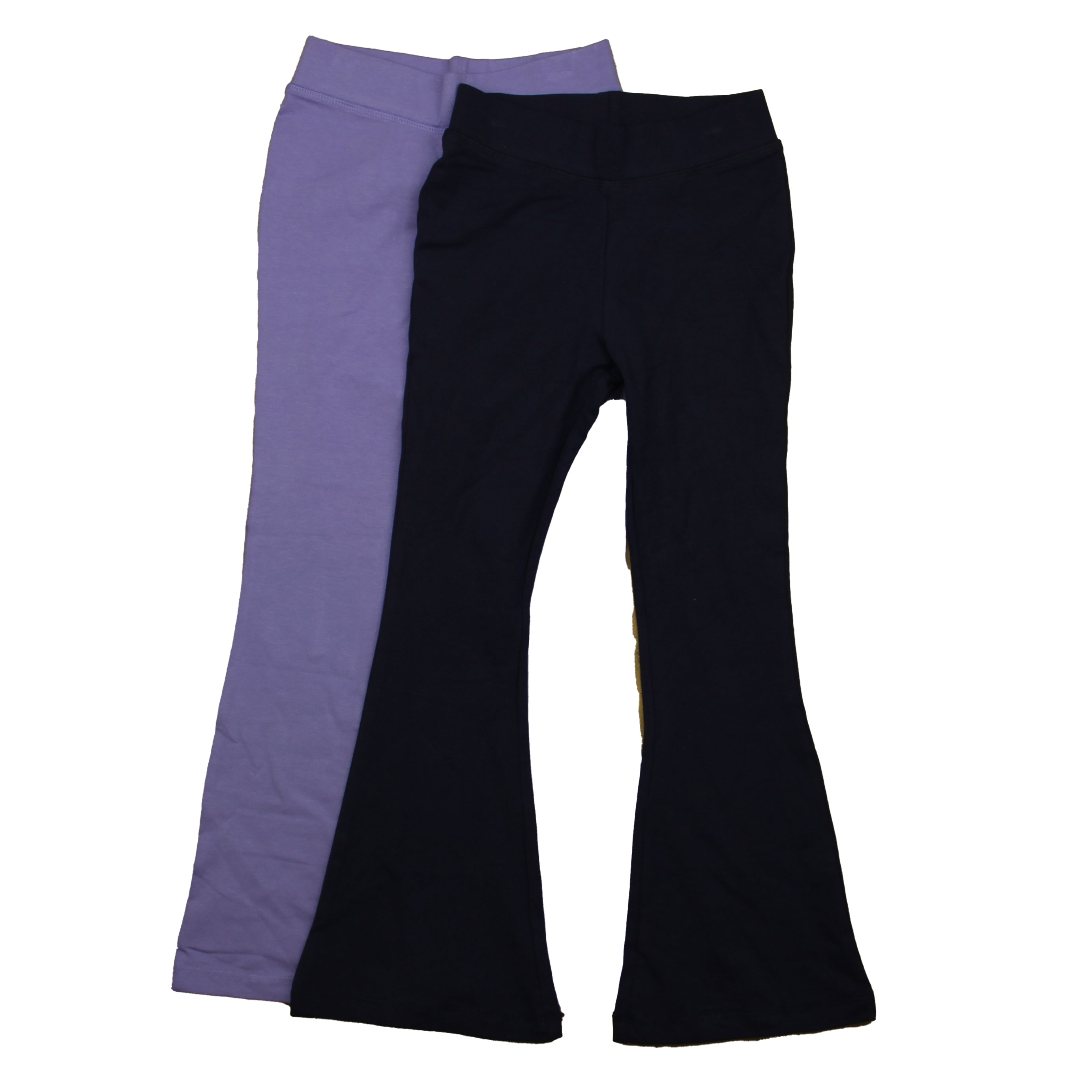 Preowned Black Purple Leggings size 67 Years Mightly