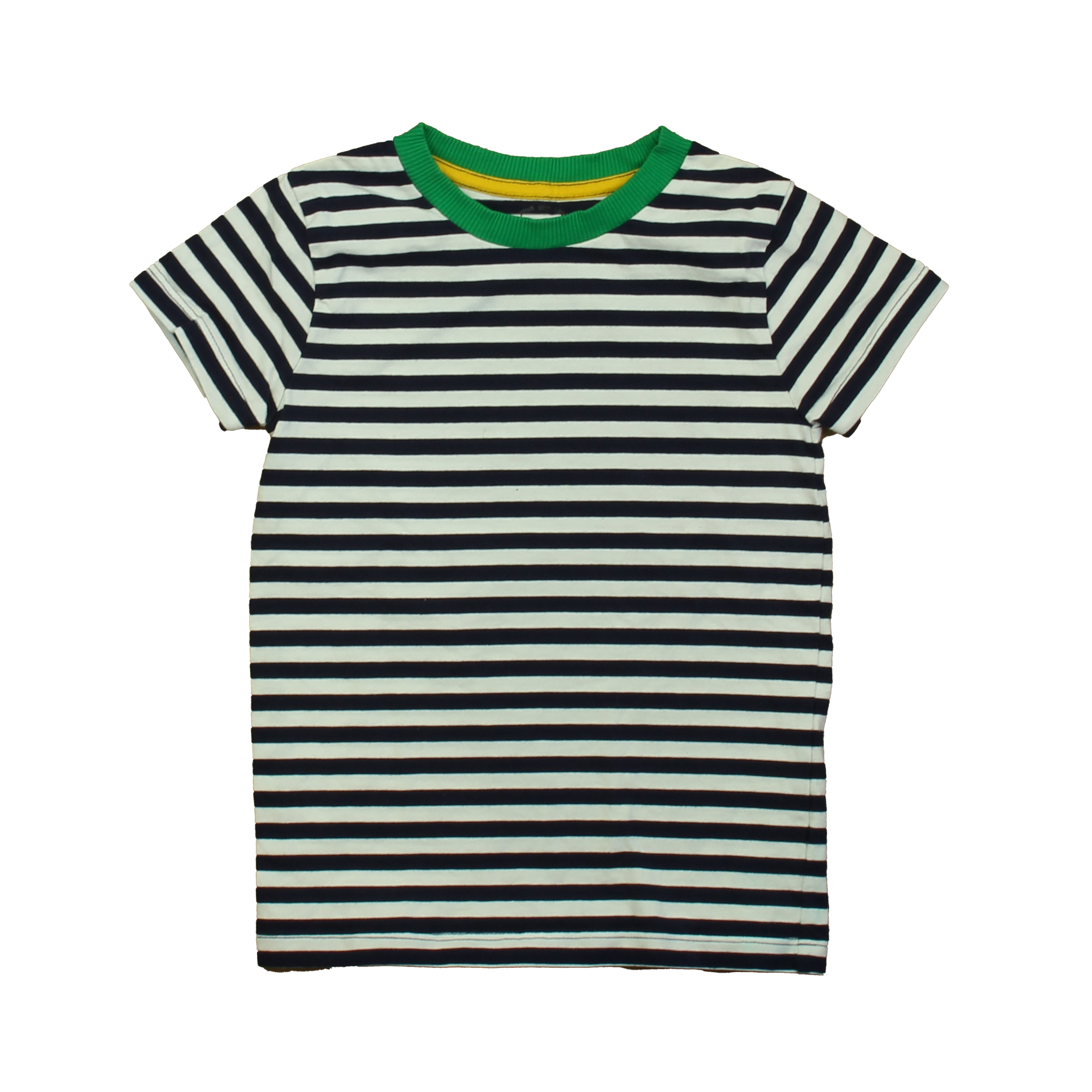 Pre-owned Navy Stripe T-Shirt size: 6-7 Years