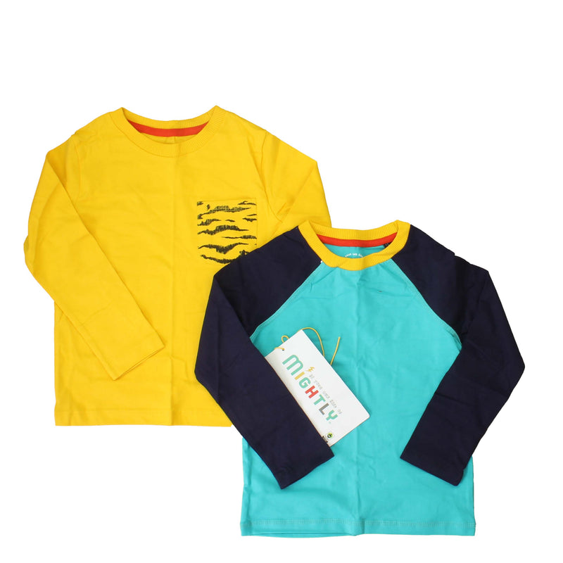 Pre-owned Yellow | Turquoise | Tiger Stripes T-Shirt size: 6 Years