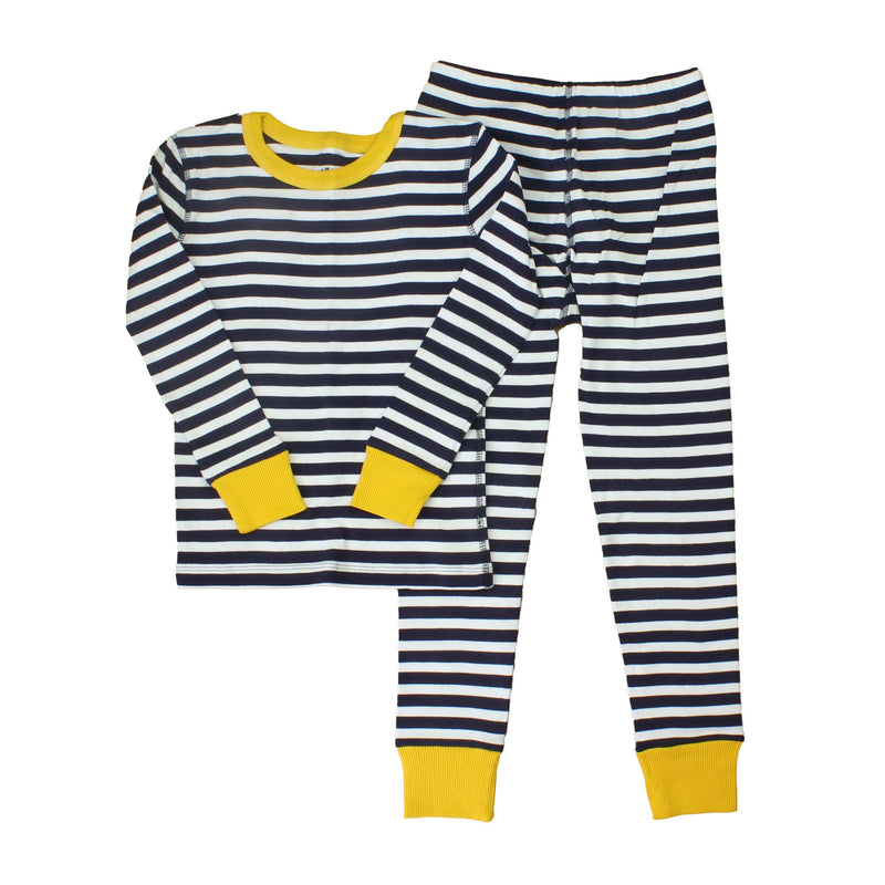 Pre-owned Navy | White | Stripes PJ Set size: 7 Years
