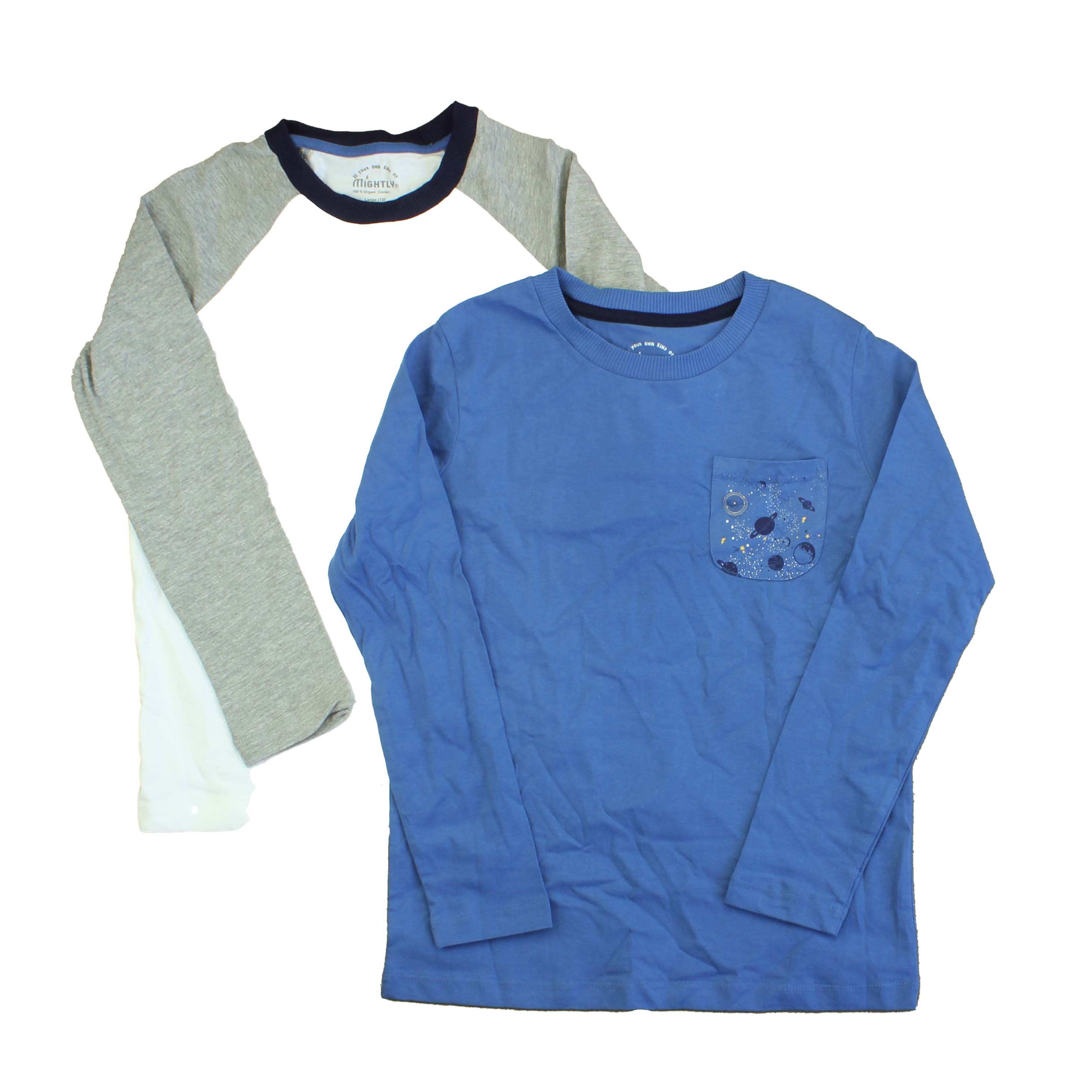Pre-owned Blue | Planet | Grey | White T-Shirt size: 8 Years