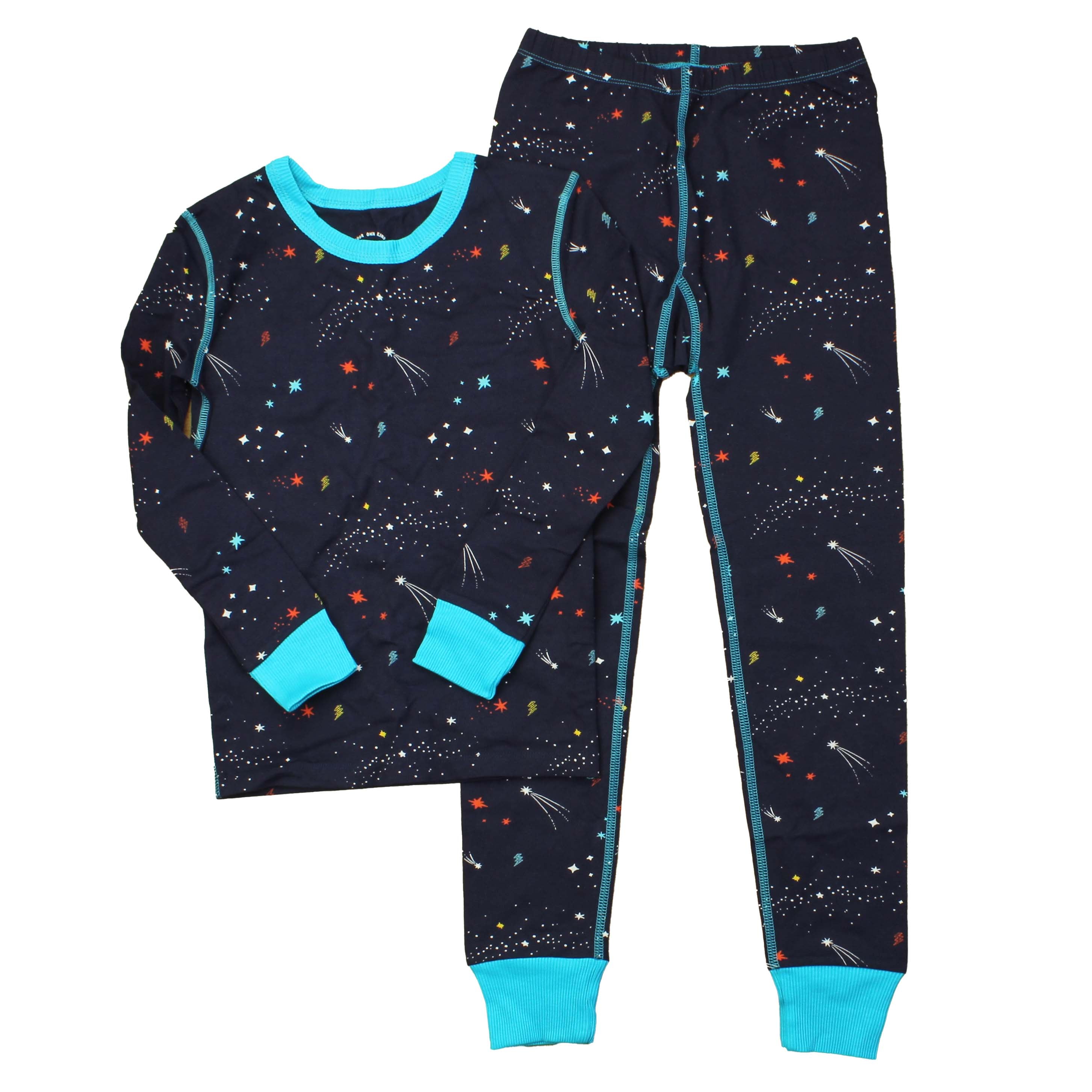 Pre-owned Navy | Turqouise | Stars PJ Set size: 8 Years