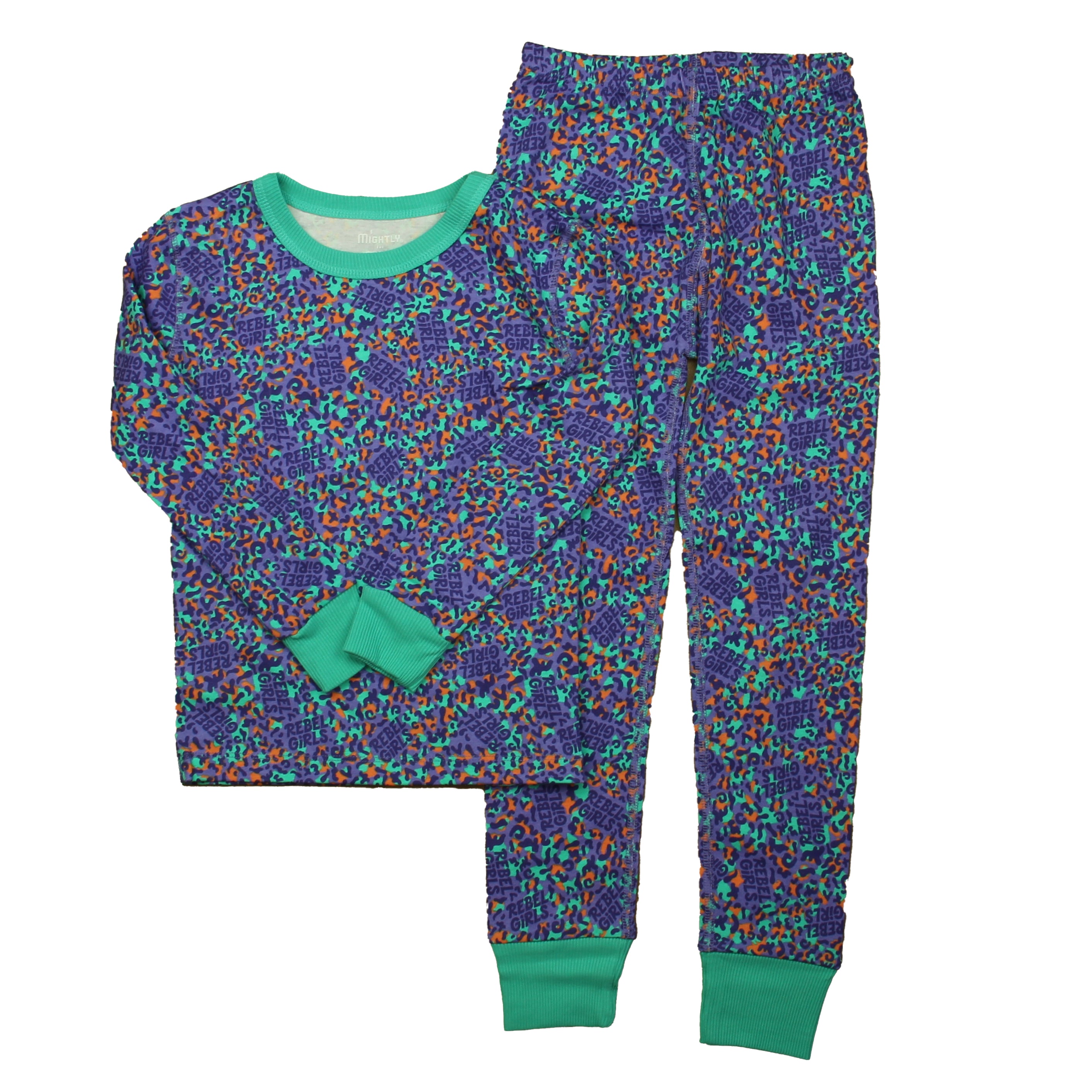 Pre-owned Purple Leopard PJ Set size: 8 Years Purple Leopard