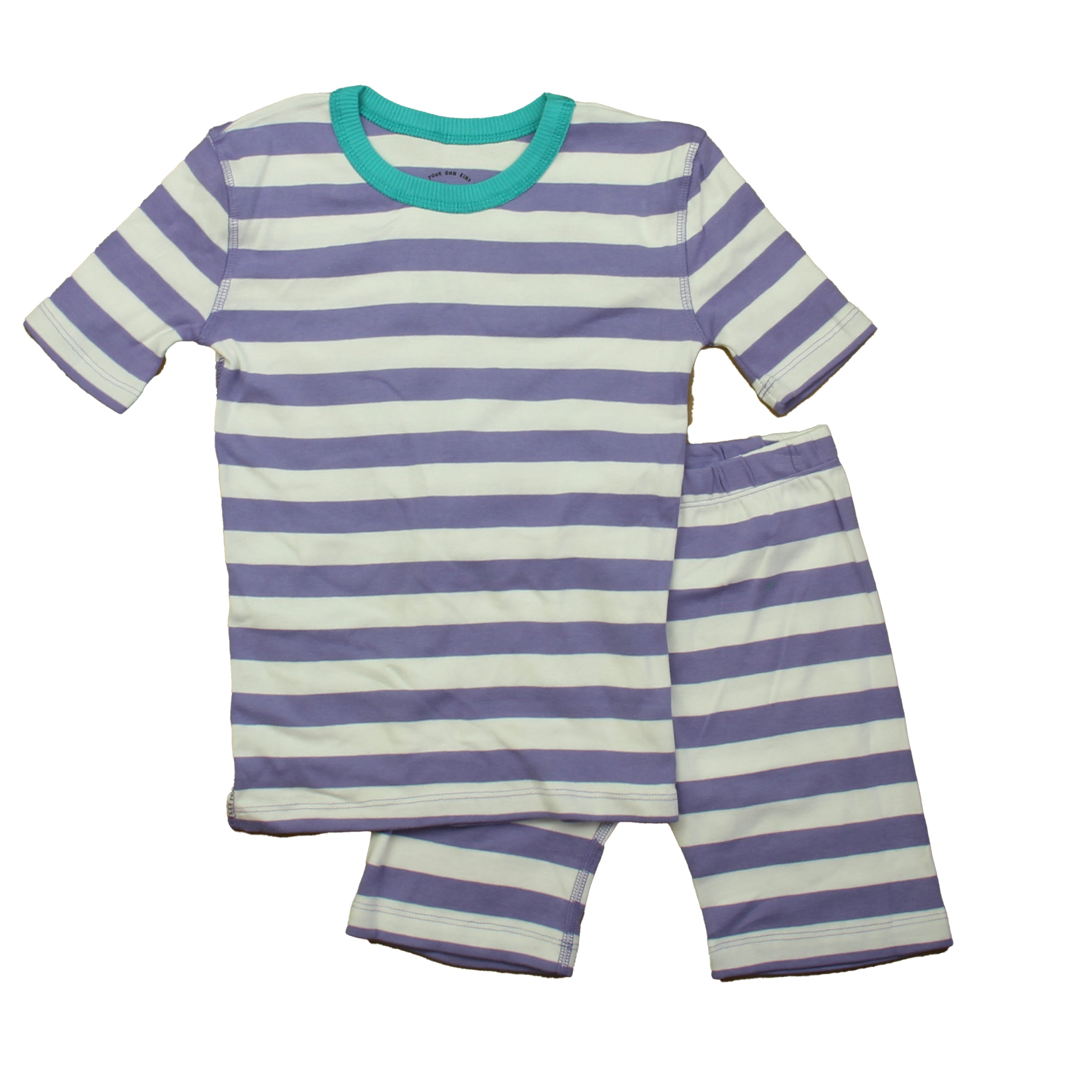 Pre-owned Purple Stripe PJ Set size: 8 Years