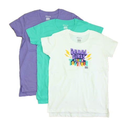 Pre-owned White | Turquoise | Purple Rebel T-Shirt size: 8 Years