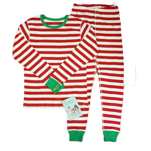 Pre-owned Red | White Stripe PJ Set size: Adult Medium