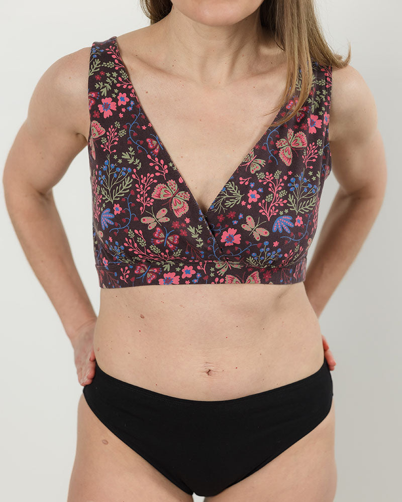 Nursing, Maternity & Beyond Bralette in Flower Child