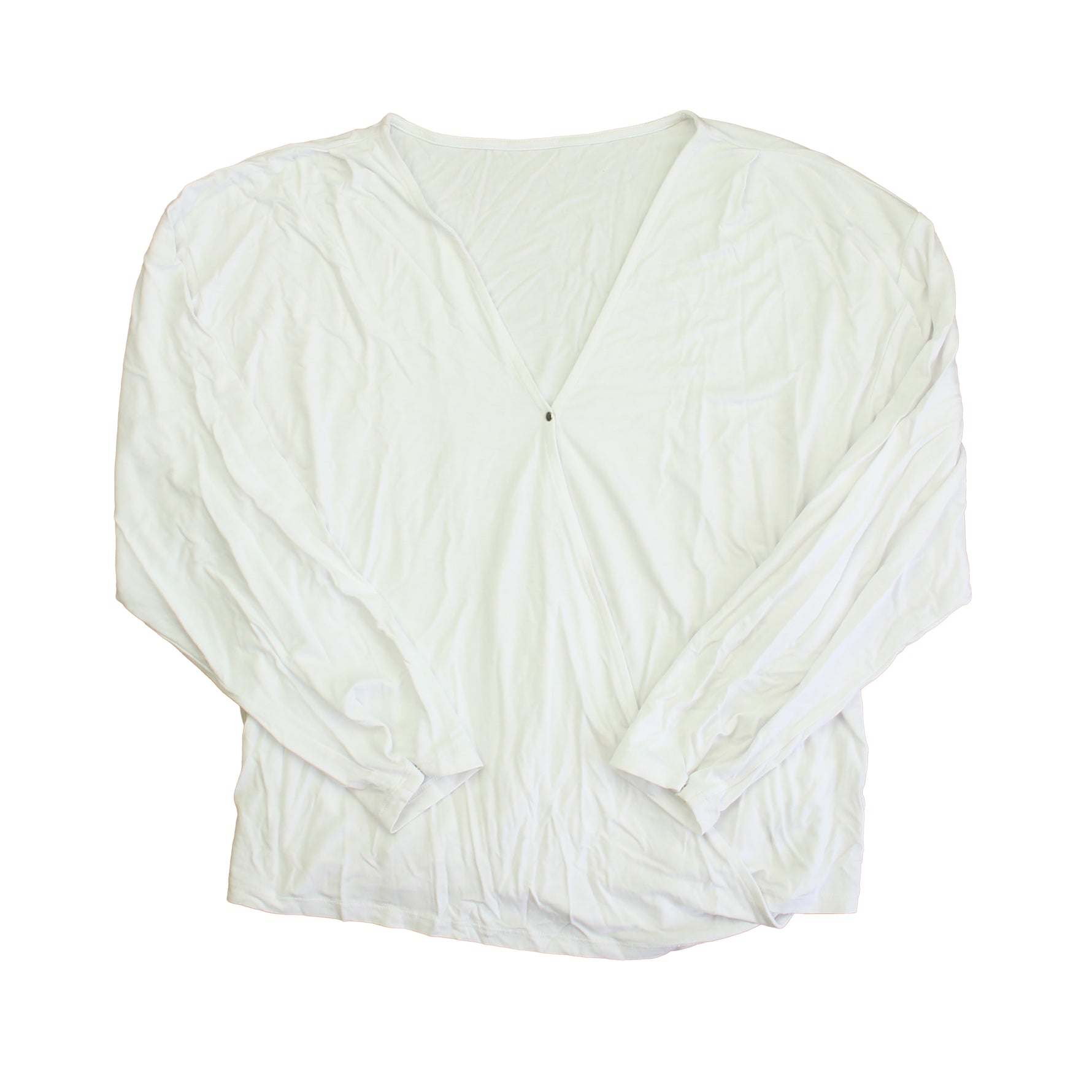 Pre-owned White Long Sleeve Tee size: Adult XS-XL White