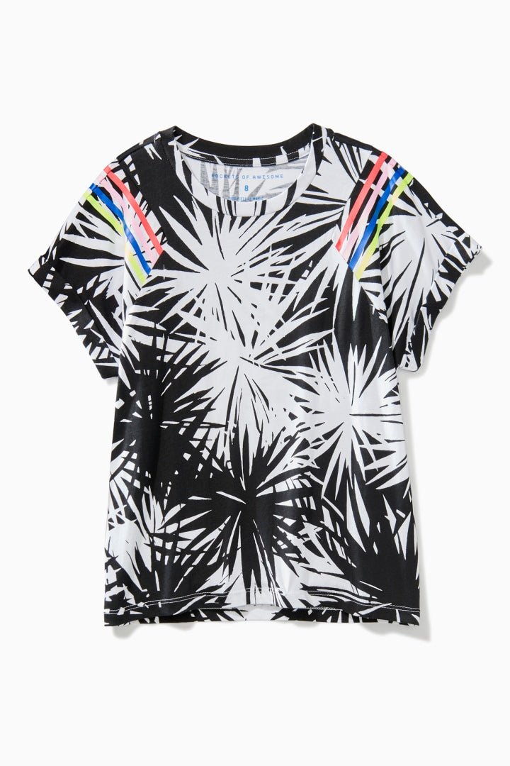 Palm Print Boxy TeeTOPSRockets of Awesome