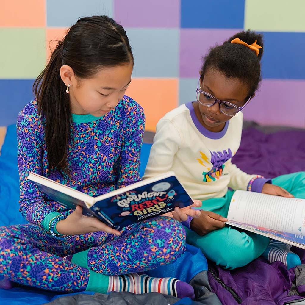 100% Organic Cotton Long Sleeve Pajamas: Rebel Girls - FINAL SALE