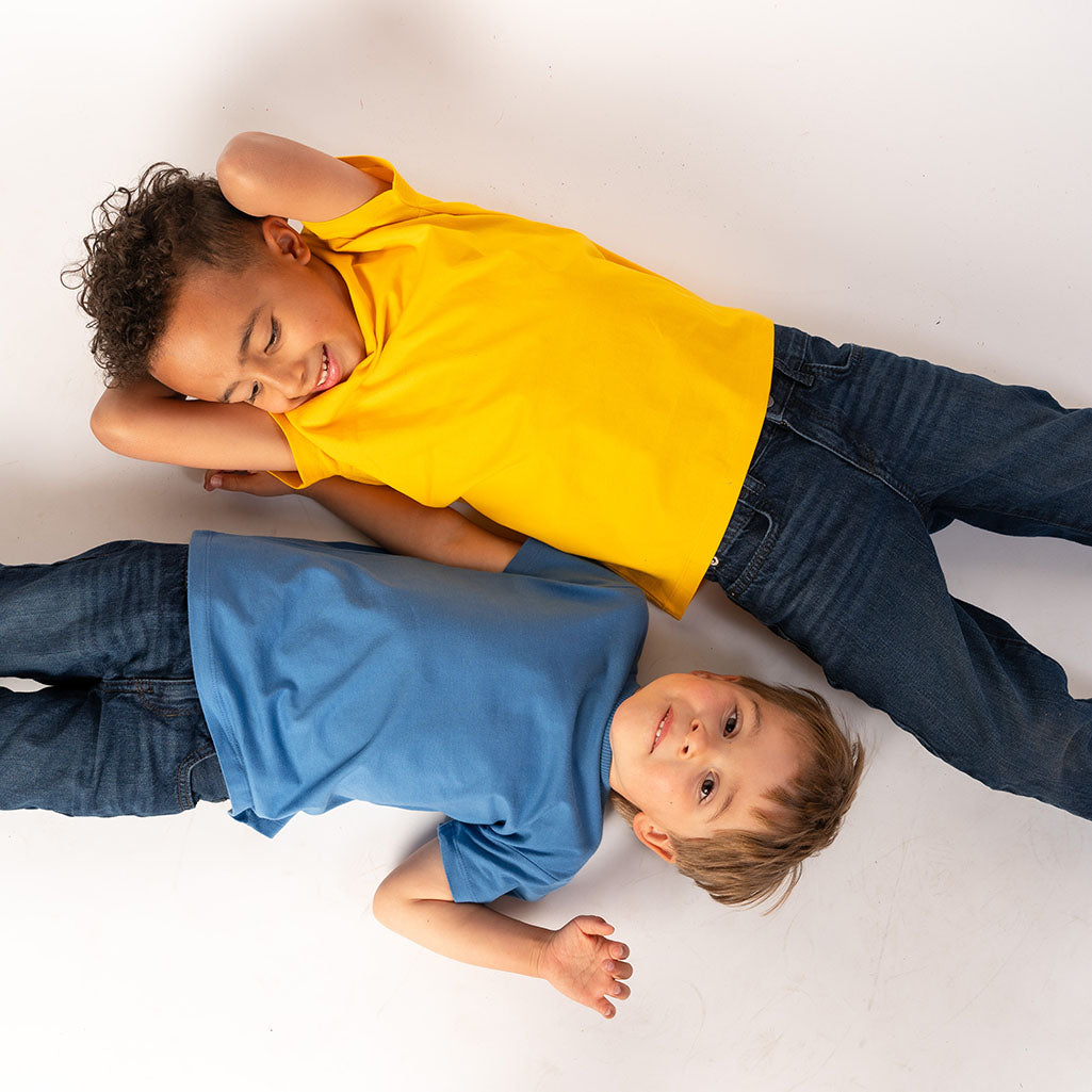 Organic Cotton Kids Shirts - Relaxed Fit Tee 3 Pack