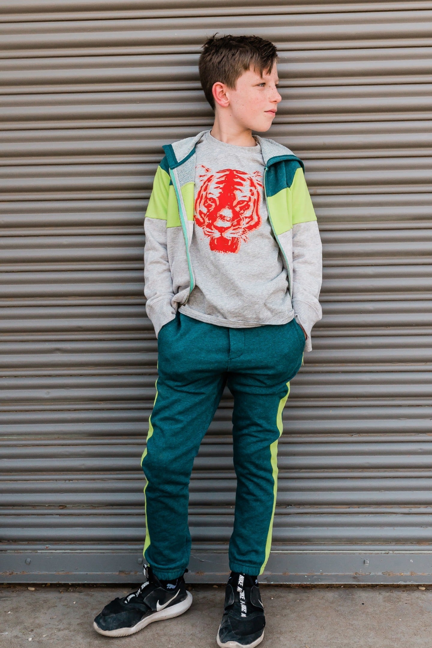 Colorblock Full Zip Sweatshirt